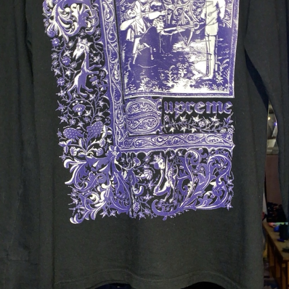 Supreme saint sebastian long sleeve tee black